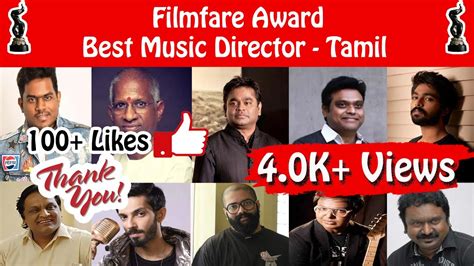 filmfare award for best music director tamil